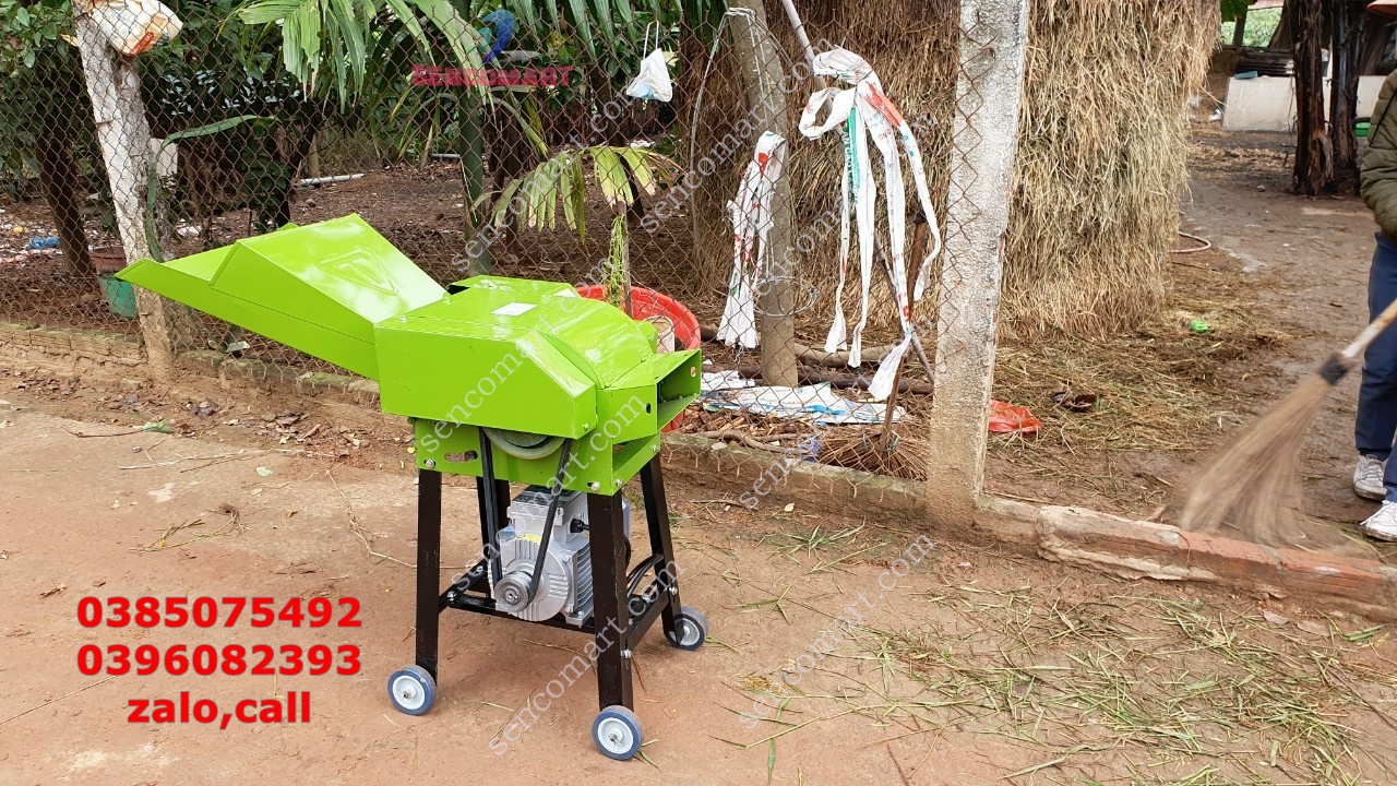 Máy Nghiền Rơm Ủ Nấm Làm Phân Sử Dụng Điện 220V