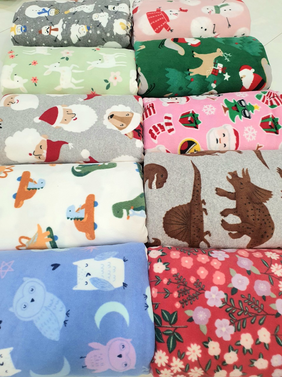 CÓ VIDEO. Size nhỏ : Mền nỉ Thái văn phòng, đi học, di phượt