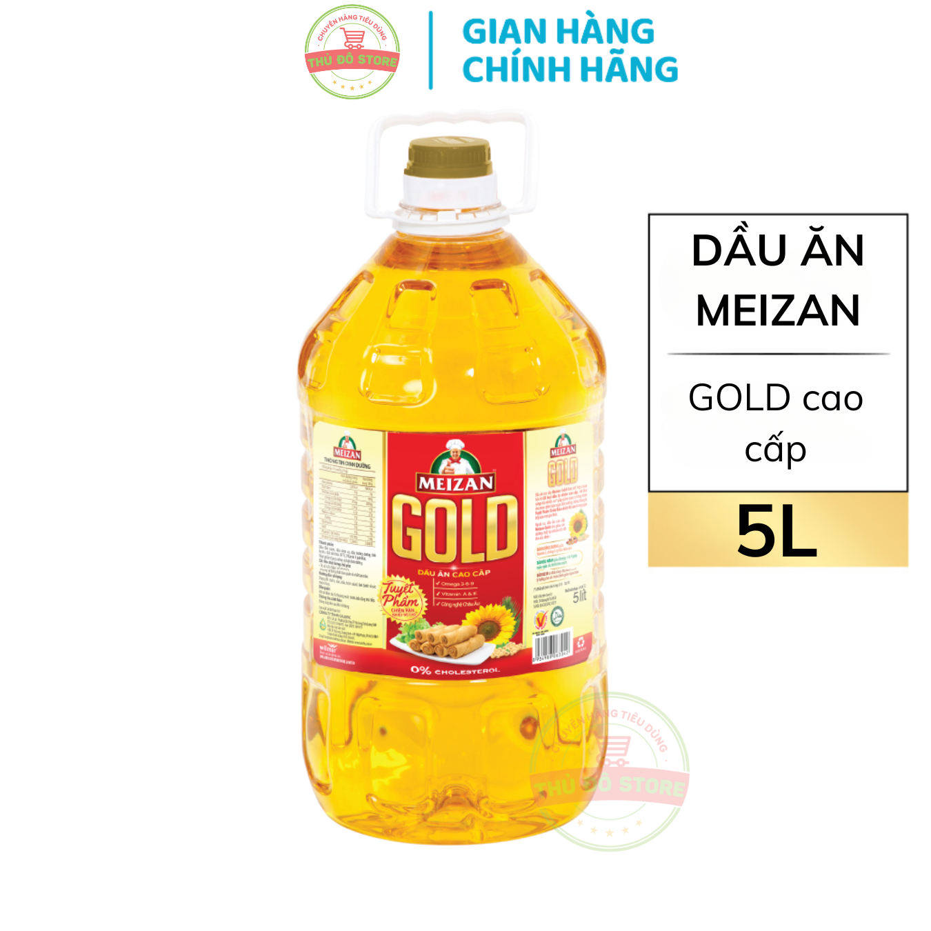 Dầu ăn meizan gold cao cấp - chai 5l