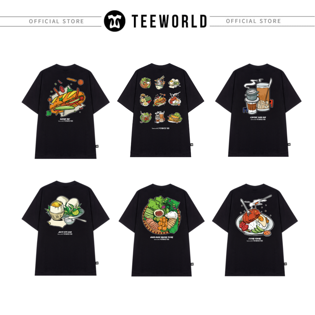 BST Áo thun món ăn Việt Nam - áo thun Teeworld TW x Vietnamese Food Collection Unisex Nam Nữ