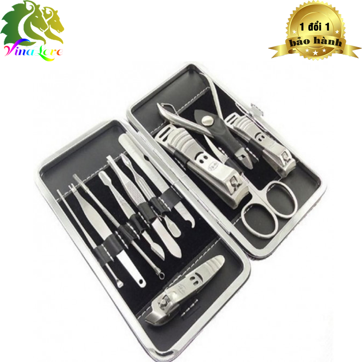 BỘ KỀM CẮT MÓNG 12 MÓN INOX TIỆN DỤNG - BỘ LỚN-NHỎ