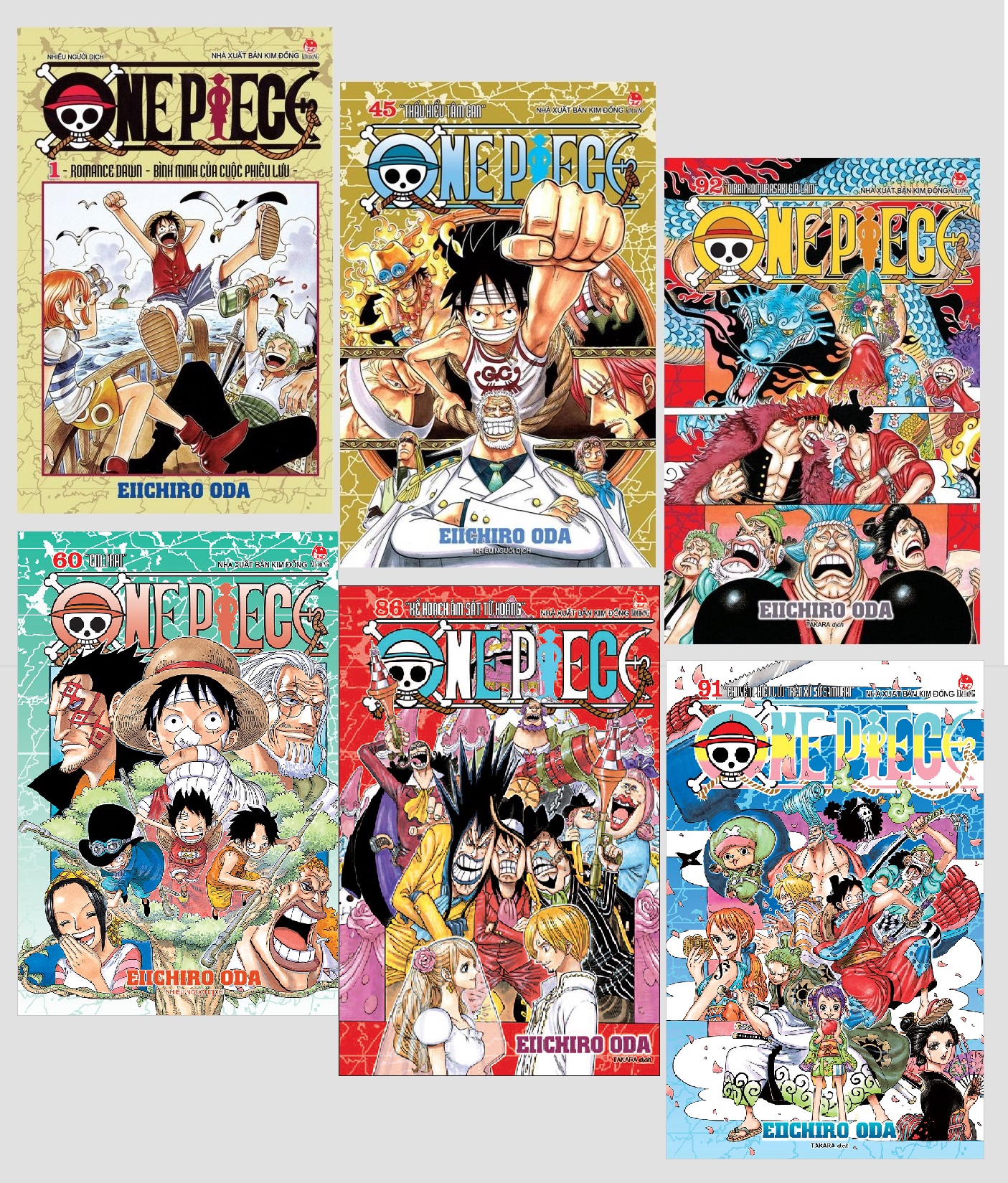 Sách – ONE PIECE – Combo 5 tập bìa rời
