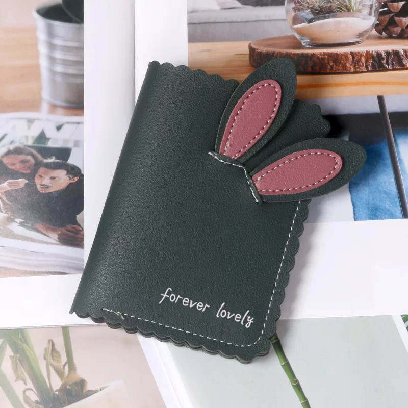 Ví ngắn tai thỏ ❤️freeship❤️thẻ id bằng nhựa kích thước spb 183
