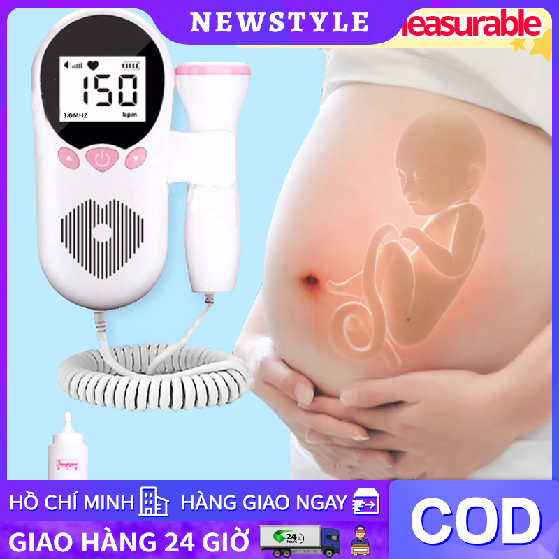 Máy đo nhịp tim thai nhi Doppler dành cho bà bầu bằng gel 250ml Máy đo