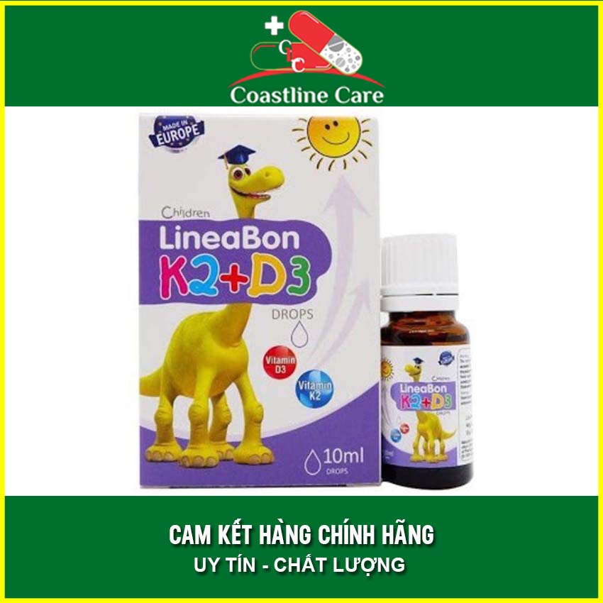 [HCM]LineaBon K2+D3 Hỗ trợ phát triển chiều cao  bổ sung canxi d3 cho trẻ chai 10ml - coastlinecare pharmacy