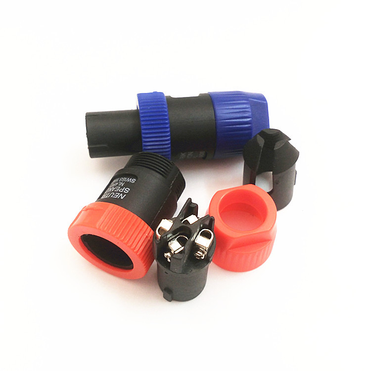 Bộ jack loa speakon 02 cái, rắc loa, jack speakon 4 pole, rắc loa, Rắc cắm cục đẩy, jack loa, giắc amply, giắc loa, rắc cắm loa, rắc đích loa