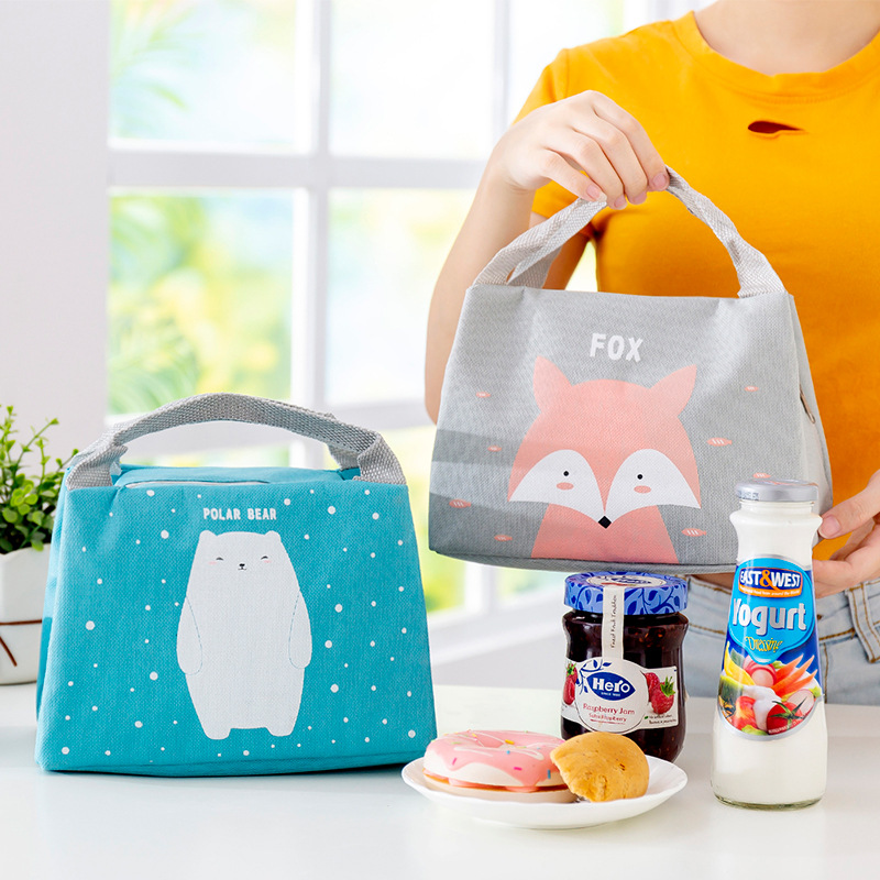 [HCM]Túi Đựng Cơm Đựng Đồ Dùng Mẫu Hoạt Hình Nhiều Màu - Túi Giữ Nhiệt Nóng Lạnh Đựng Hộp Cơm Thức Ăn Bình Nước