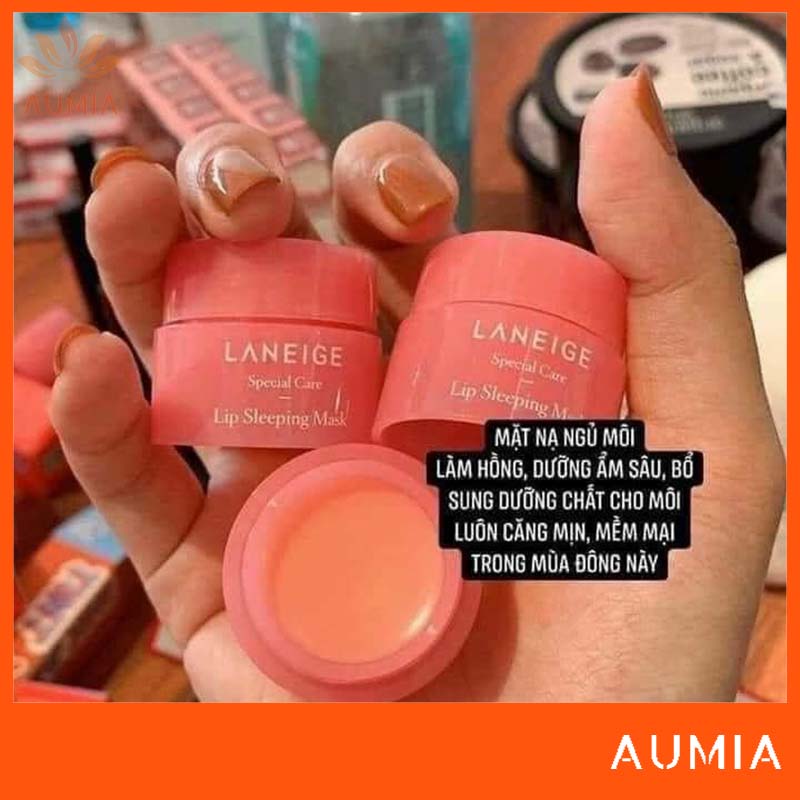 (MINI SIZE)Kem ngủ môi dưỡng môi ủ môi Laneige Lip Sleeping Mask Berry mini 3g Aumia
