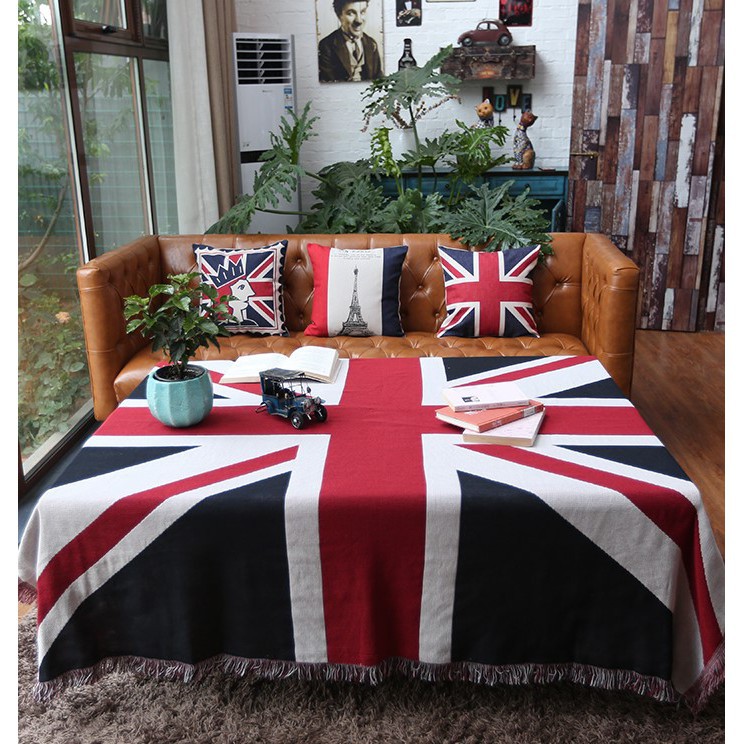 Thảm phủ sofa cờ anh, cờ mỹ
