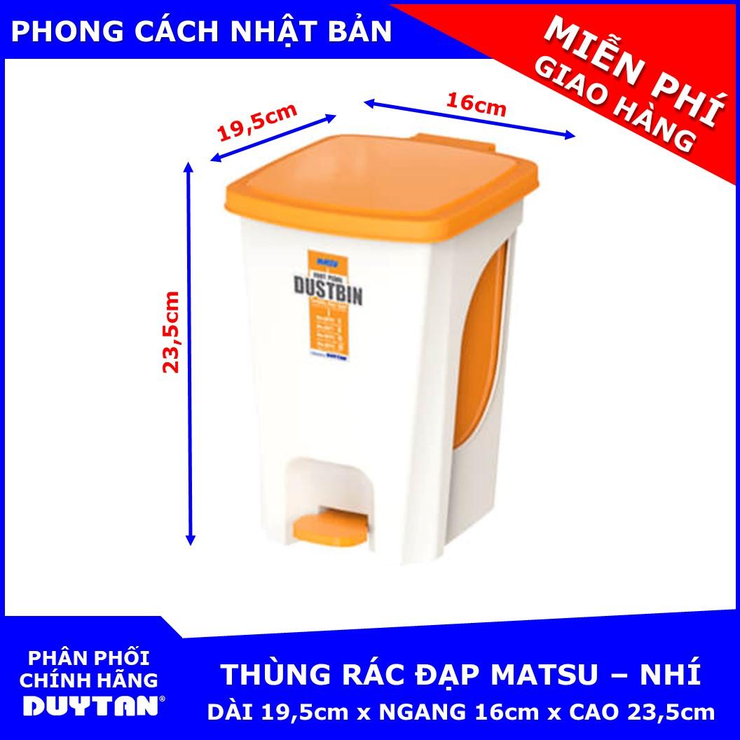 Thùng rác đạp cao cấp MATSU Duy Tân mini - Giao màu mẫu nhiên