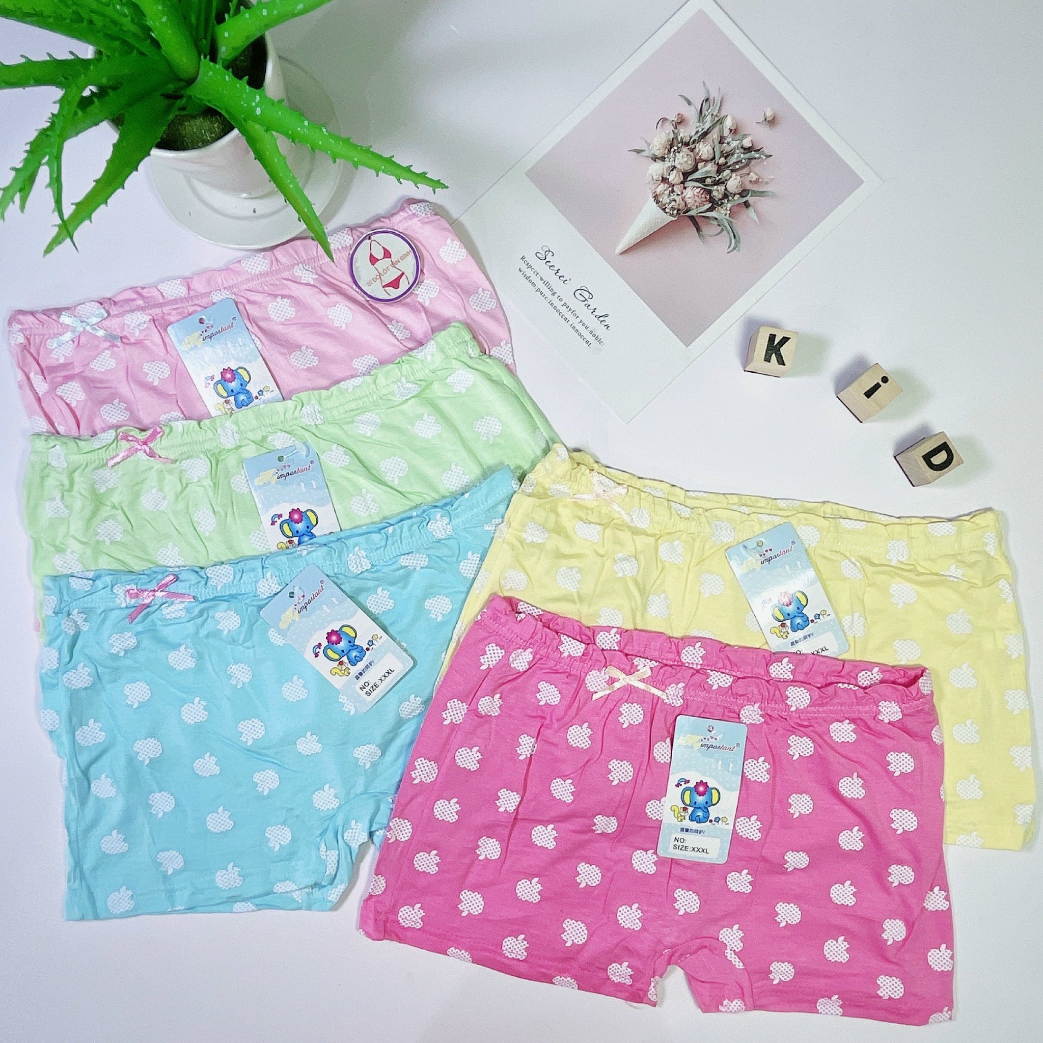 Set 10 chip đùi-quần lót đùi cho bé gái cao cấp siêu xinh