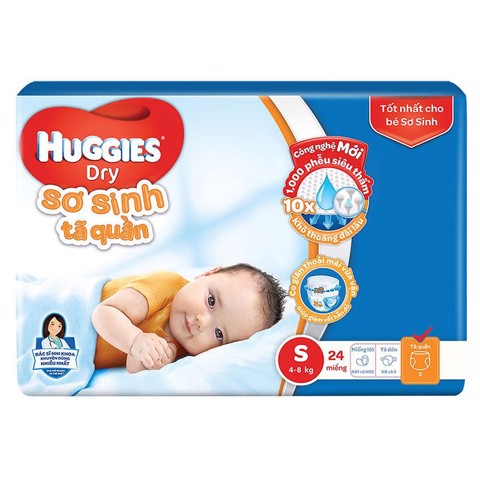 Tã quần sơ sinh Huggies S24