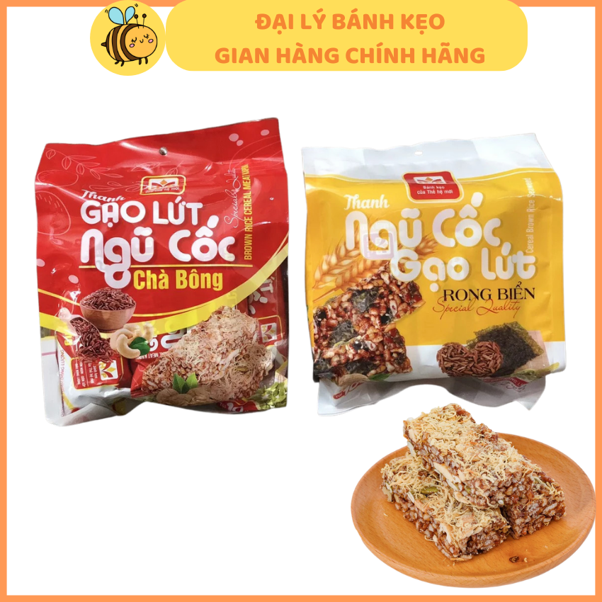 Rẻ vô đối thanh cơm gạo lứt ngũ cốc chà bông , ngũ cốc rong biển , thơm ngon bổ dưỡng , hỗ trợ giảm cân