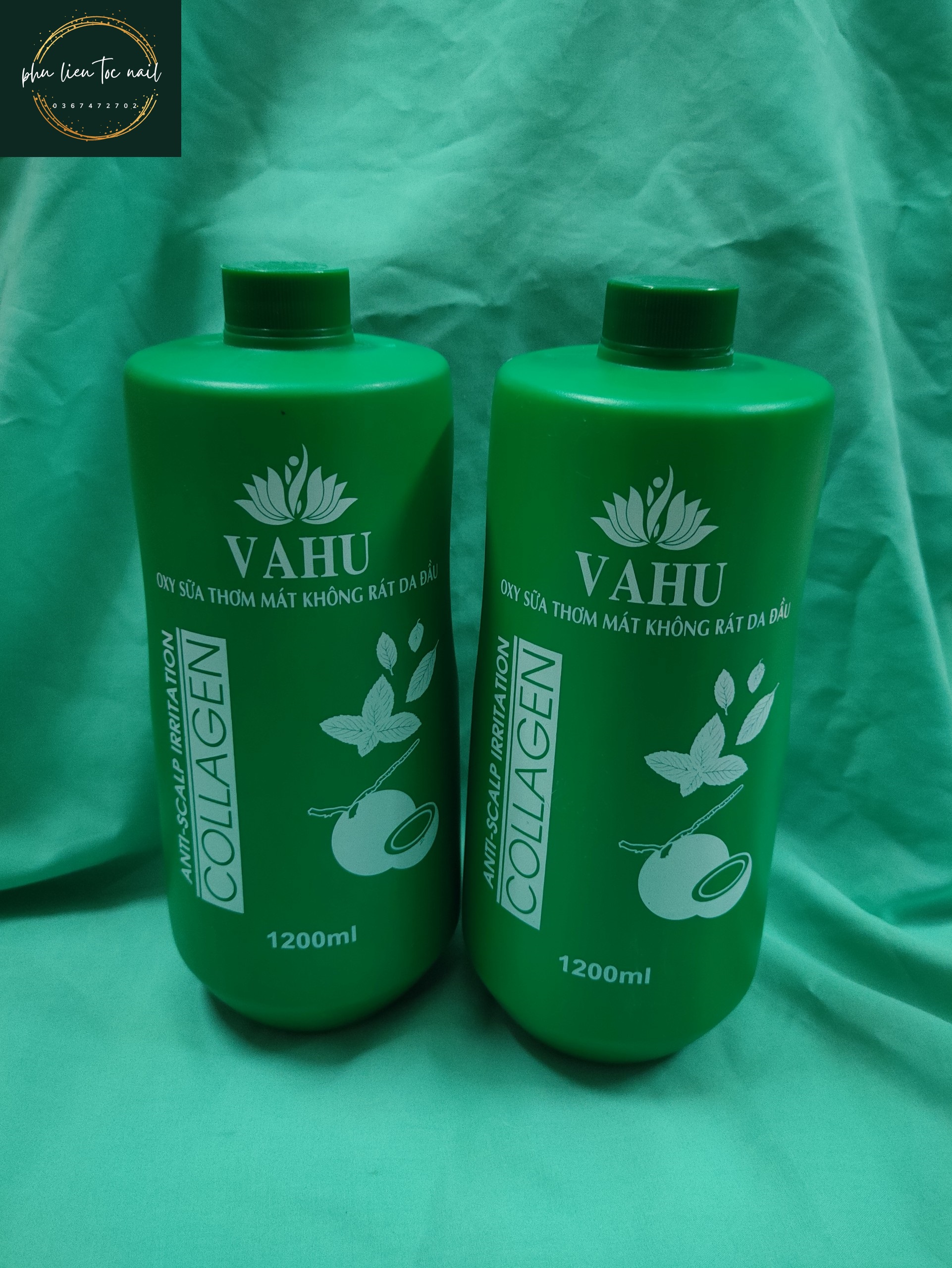 Oxy sữa thơm Vahu trợ nhuộm chống rát da đầu 1200ml - Trường Thọ, TĐ