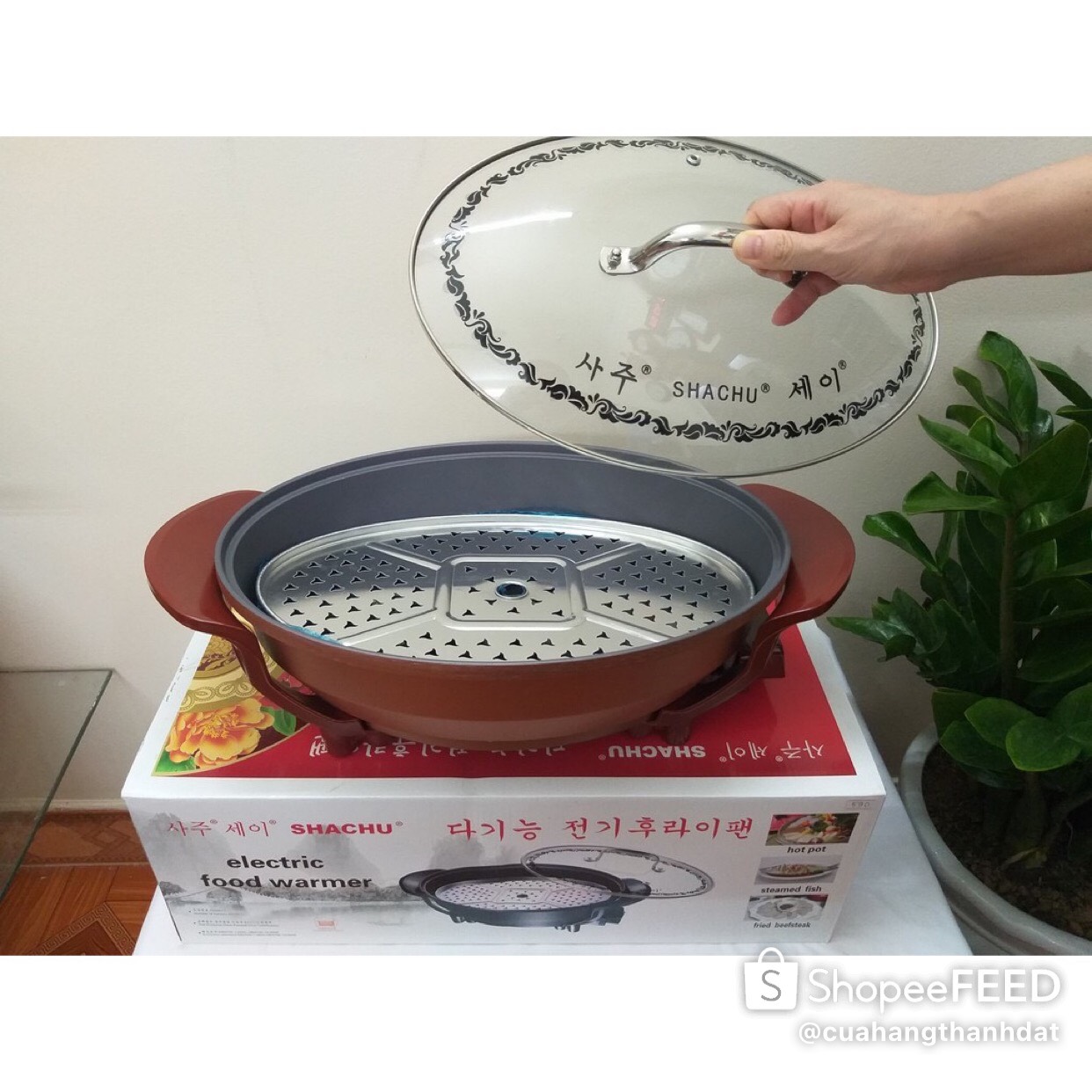 Chảo Lẩu Đa năng Hình Oval Sachu Cao Cấp