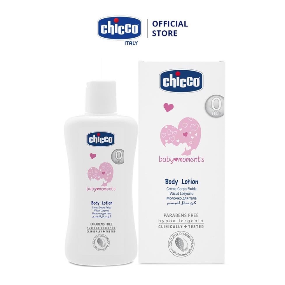 [Mã 12FMCGSALE1 giảm 40k đơn 250k] Sữa dưỡng thể chiết xuất Hạnh nhân Chicco
