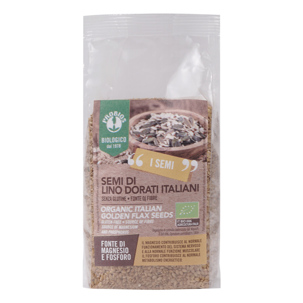 Hạt lanh vàng hữu cơ Organic Golden Flax Seeds - Probios - 500g