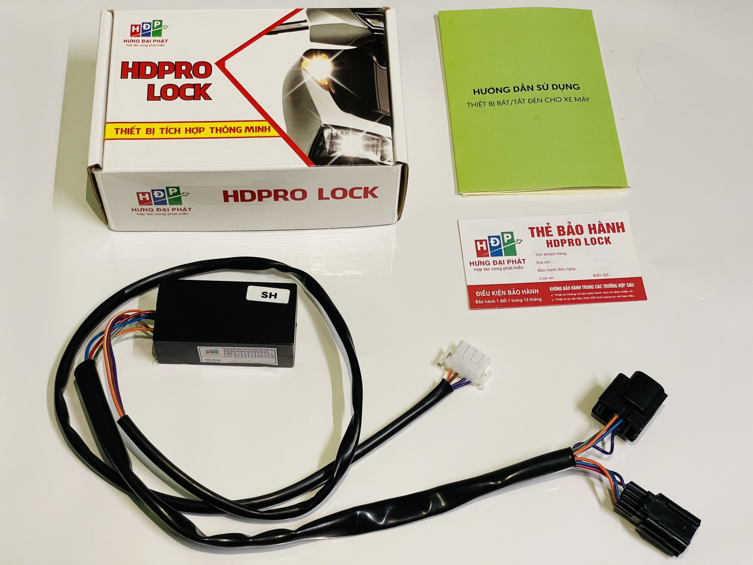 Bộ mạch tắt đèn xe sh 125/150 2020 2021 2022 chính hãng hdpro lock - bh 1 năm.