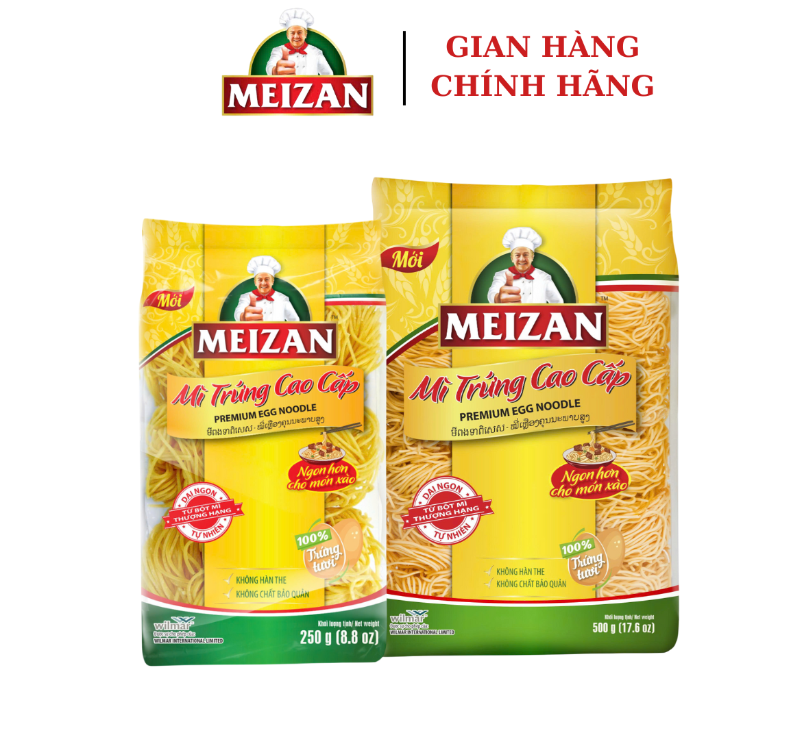 Mì Trứng Cao Cấp Meizan 250g/500g