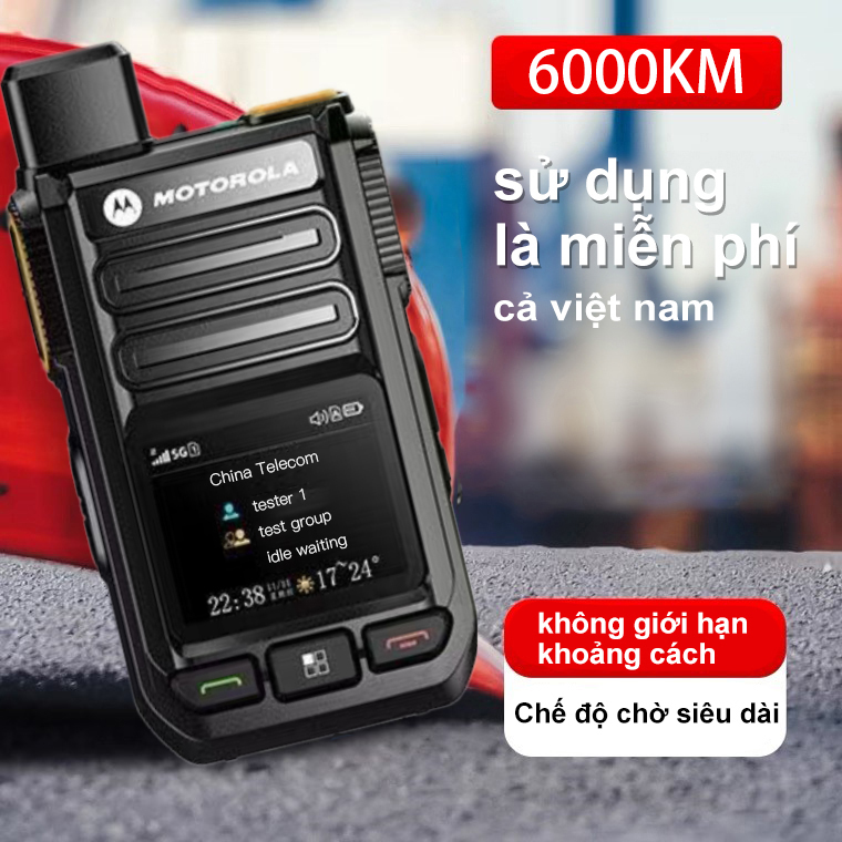 Bộ đàm motorola r700 không giới hạn khoảng cách liên lạc nội bộ thời gian chờ dài di động hơn 5000 km bộ đàm 4g 5g