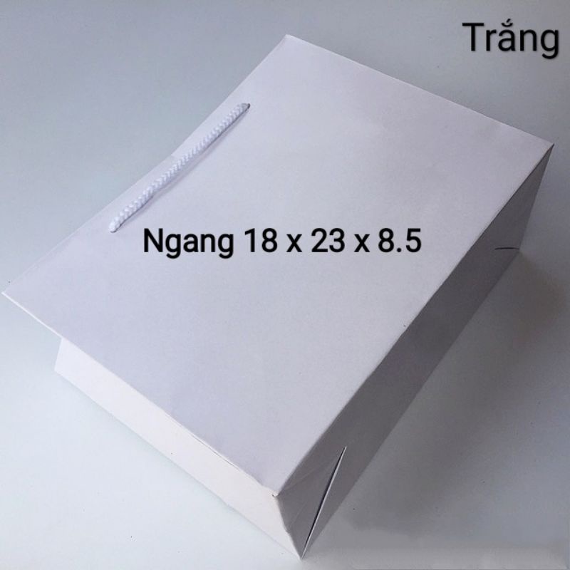 10c Túi giấy đựng quà - túi giấy đựng đồ - túi giấy trắng