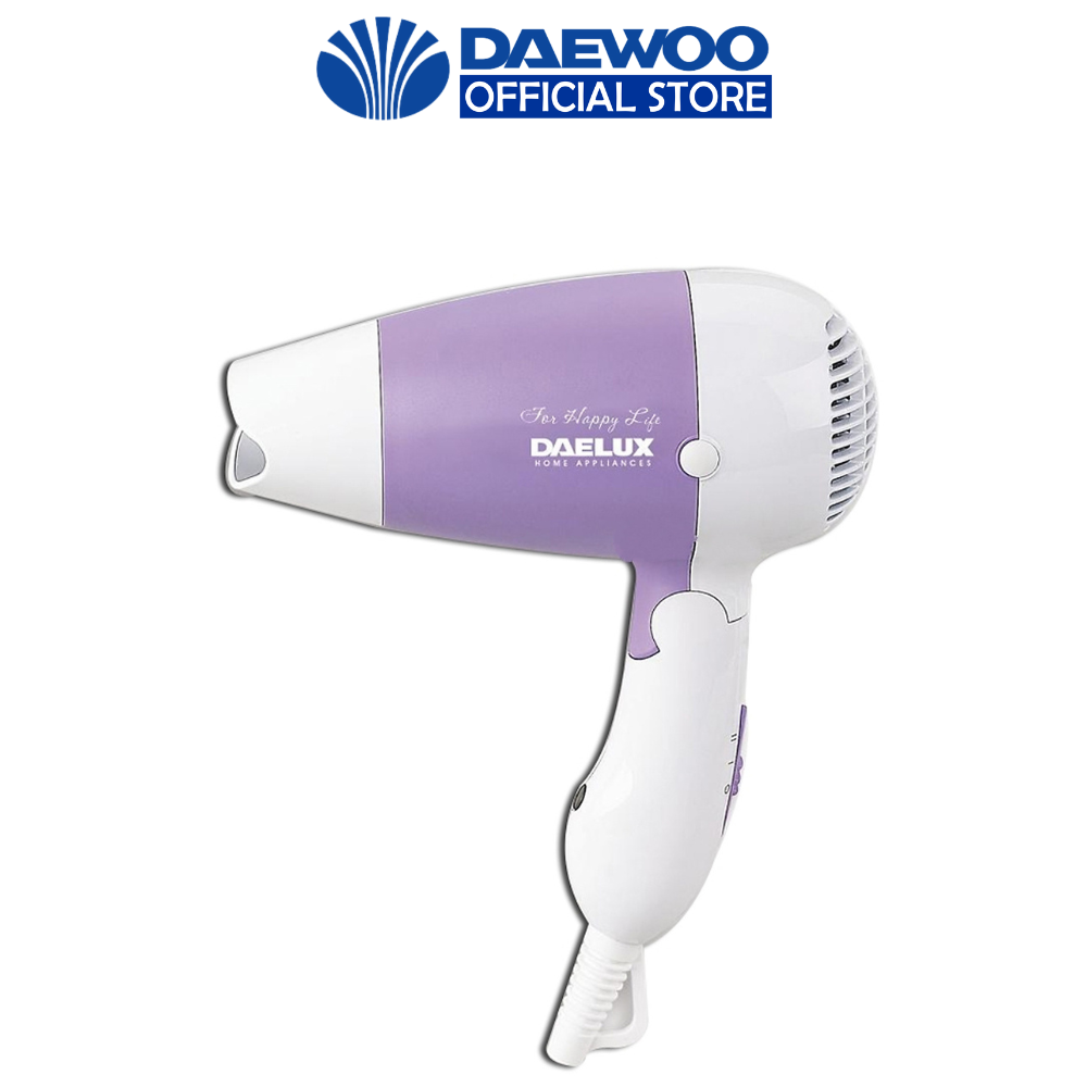 Máy sấy tóc Daewoo DXH-P04 thiết kế gập gọn tiện lợi, chống ồn
