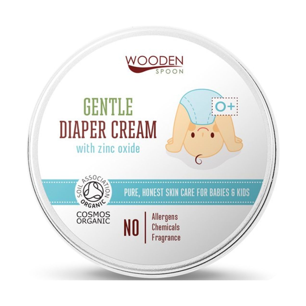 Organic baby diaper rash cream 100ml - Wooden Spoon
