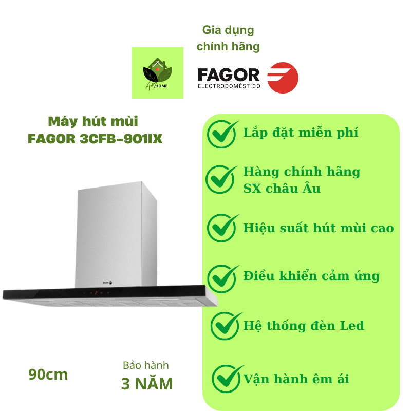 Máy hút mùi đảo FAGOR 3CFB-901IX