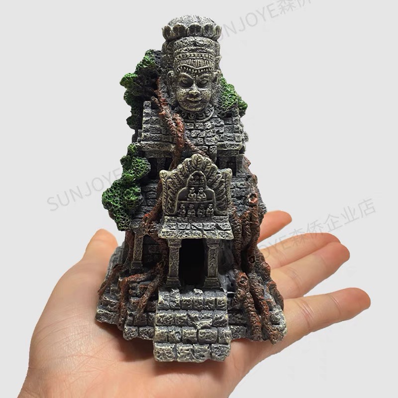Trang Trí Hồ Cá Chùa Angkor Wat Mini