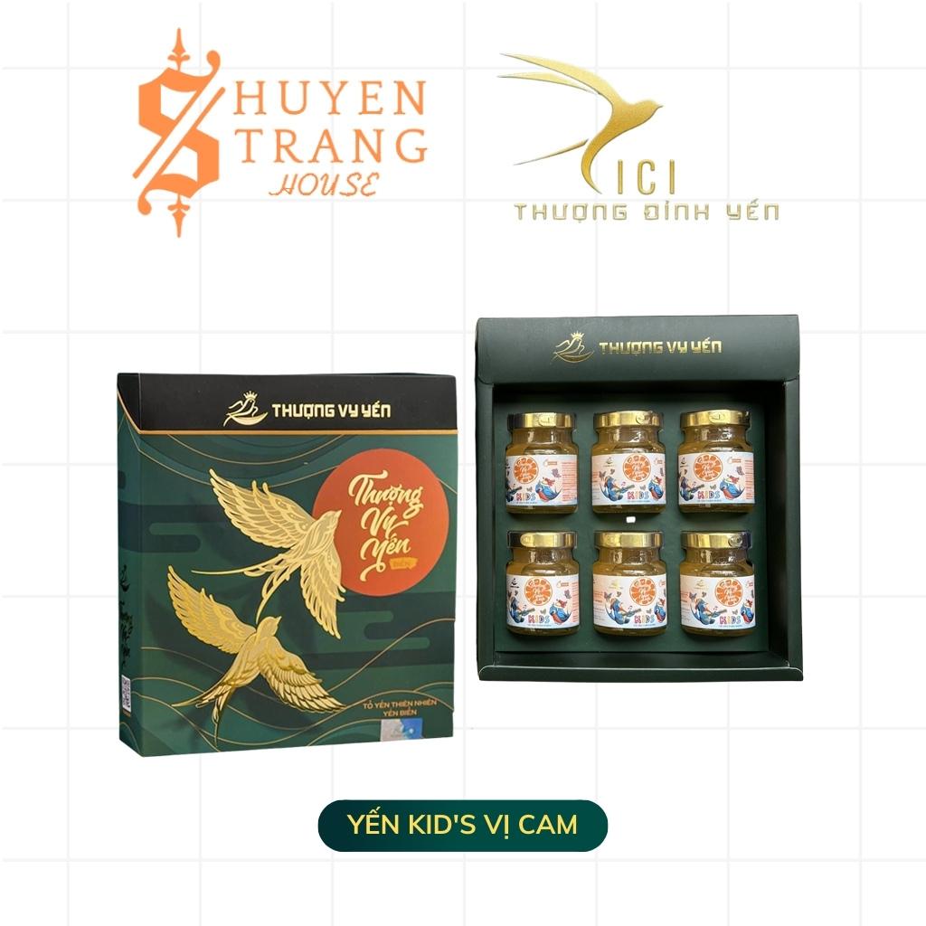 Set 6 Hũ Thượng Vy Yến Biển Cho Trẻ Em – Tổ Yến CICI THƯỢNG ĐỈNH YẾN Chưng Sẵn Vị Cam Tăng Cường Miễn Dịch, Thơm Ngon Bổ Dưỡng