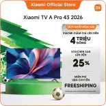 Xiaomi TV A Pro 43'' 2026 | Màn hình QLED 4K độ sáng cao với công nghệ làm mượt chuyển động | Đắm chìm trong âm thanh với Dolby Audio™ & DTS:X