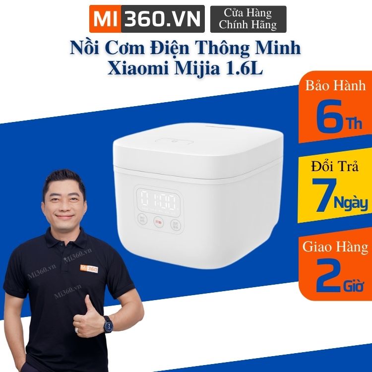 Nồi Cơm Điện Thông Minh Xiaomi 1.6L Điều Khiển Qua APP Hàng Chính Hãng Phân Phối