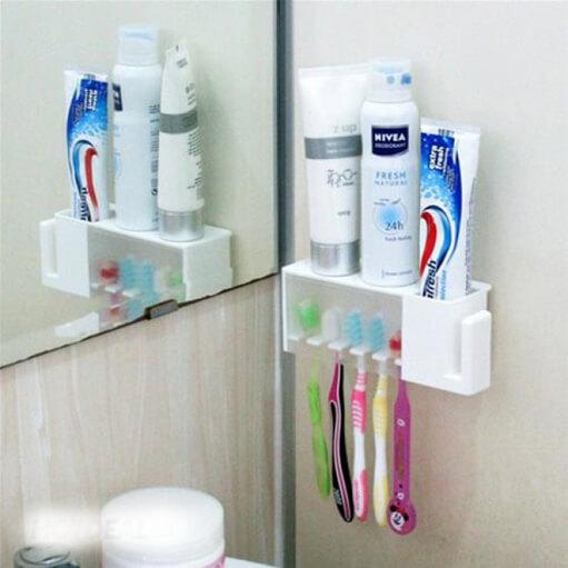Kệ Treo Bàn Chải Kem Đánh Răng Chống Khuẩn