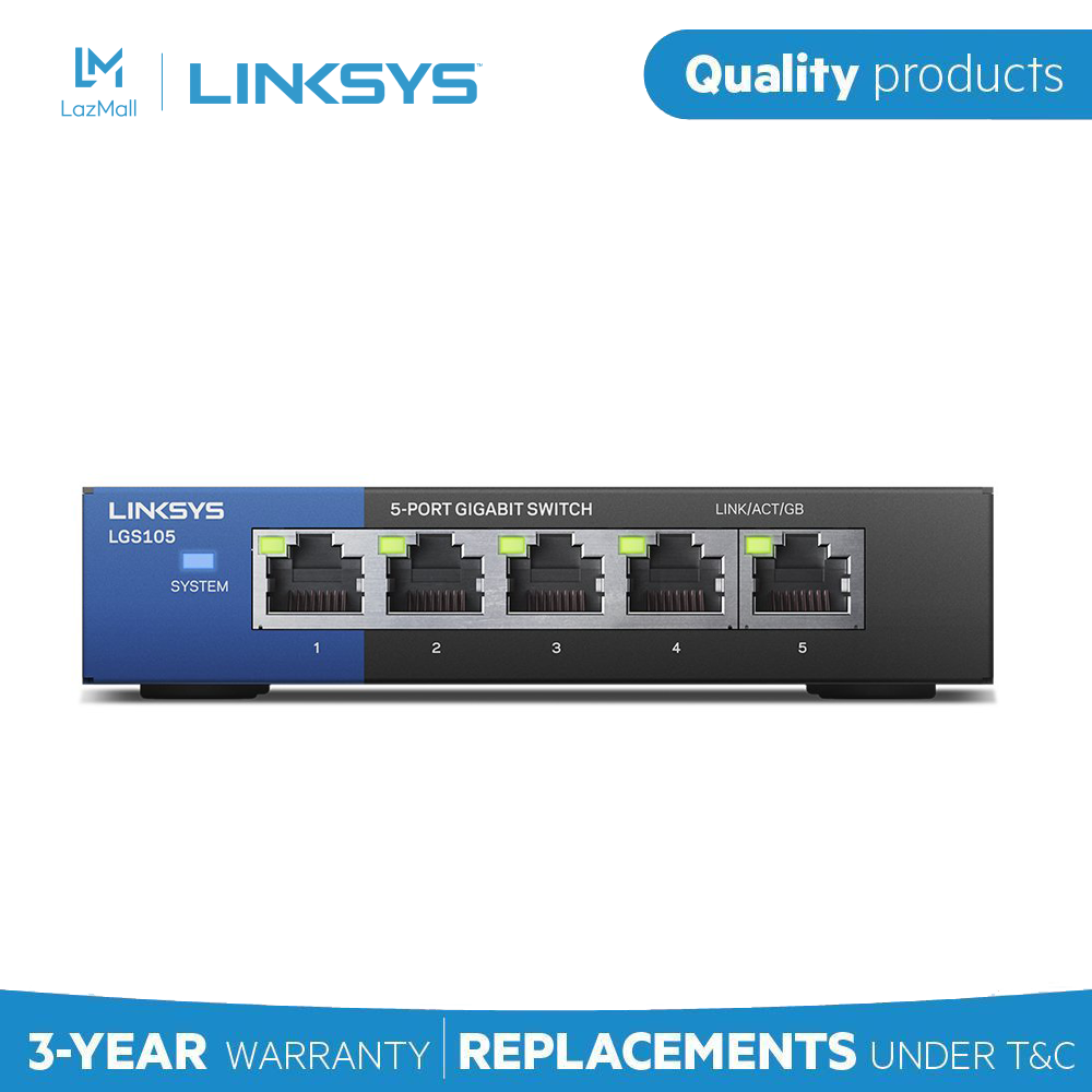 Switch LINKSYS LGS105 5-Port Gigabit - Hãng Phân Phối Chính Thức