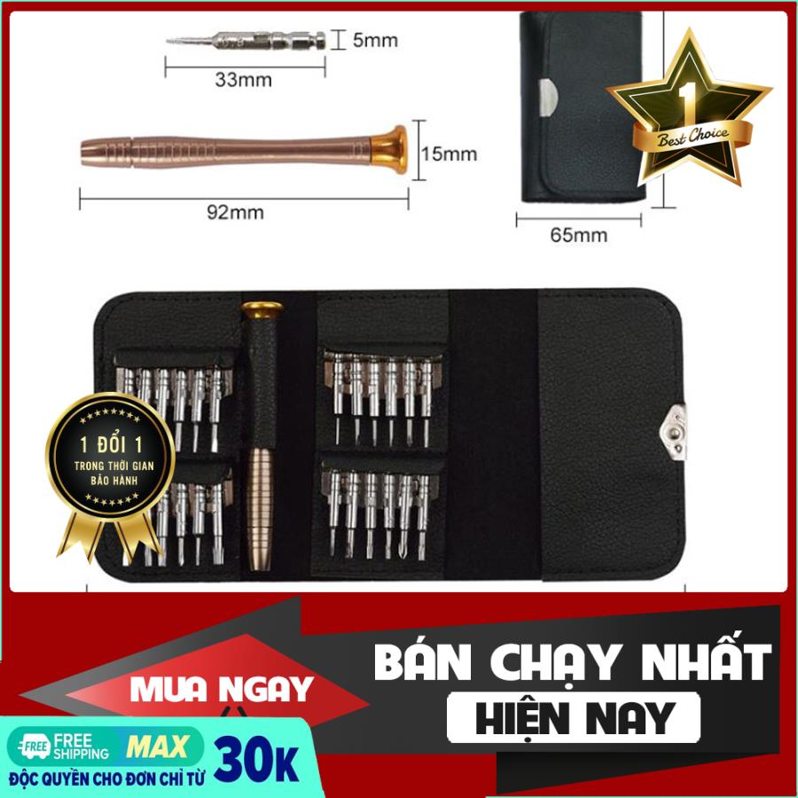 (GIẢM GIÁ TỚI 50%) Bộ tua vít 25 đầu sửa điện thoại - bộ tua vít chuyên dụng đa năng - bộ tua vít giá rẻ