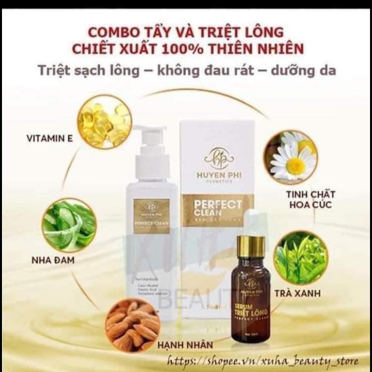 Kem tẩy lông Huyền Phi - Triệt lông vĩnh viễn Mua 1 tặng 1