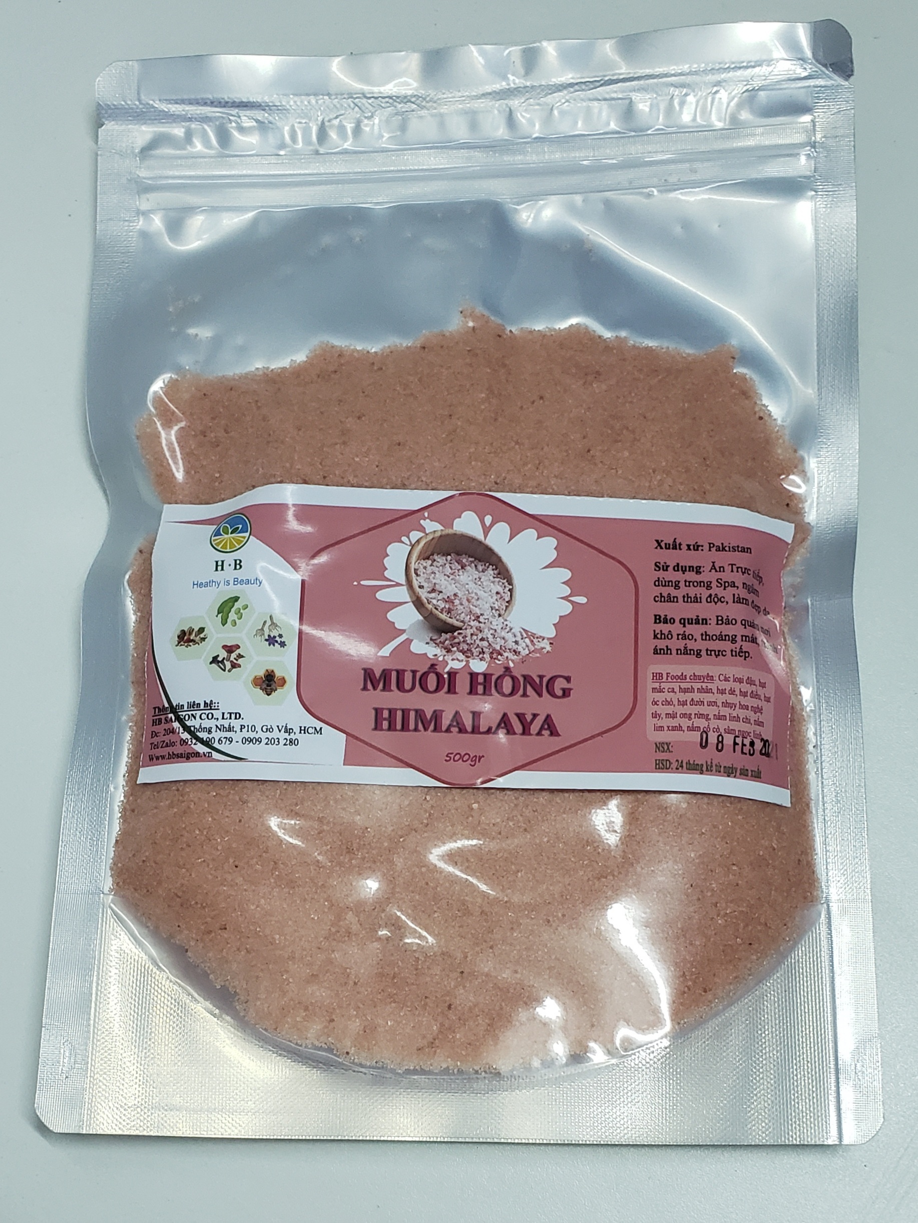 Muối hồng himalaya - túi 500g