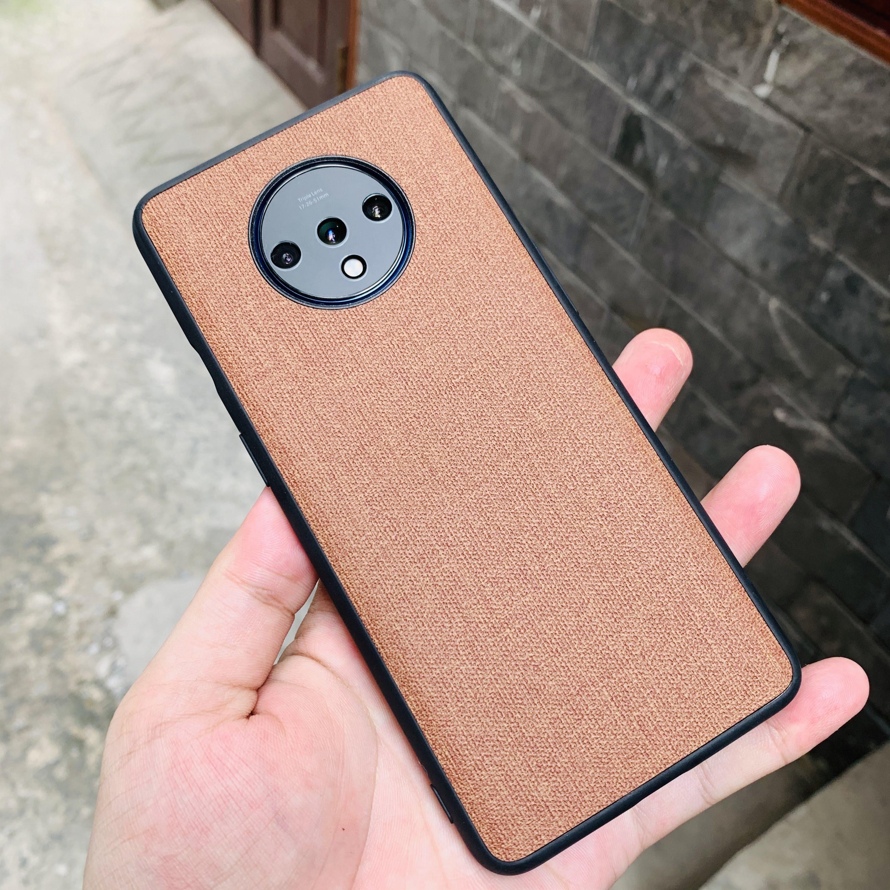 [HCM]Ốp lưng Oneplus 7T vân vải Jean nhiều màu
