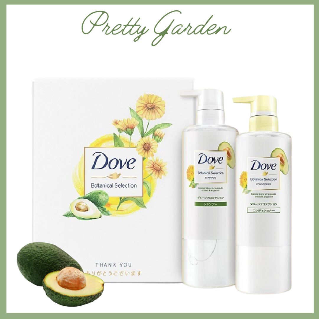 Hộp Quà tặng Gội Xả Dove Phục Hồi Hư Tổn Nhật Bản Botanical Selection