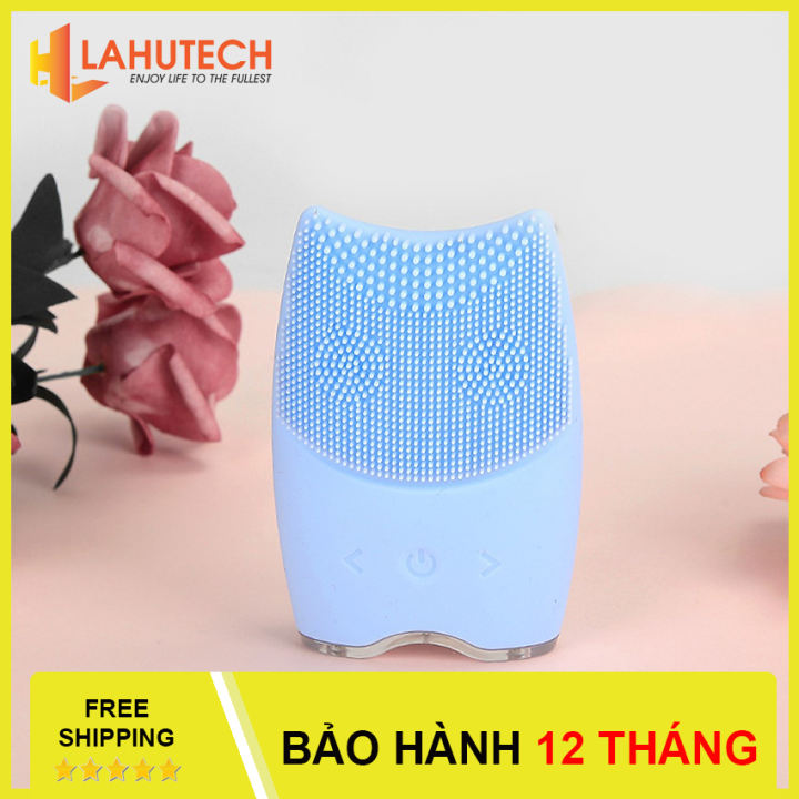 Máy rửa mặt massage tẩy tế bào chết AM8001 - Chống nước IPX7, công nghệ làm sạch sâu mới - Lahutech
