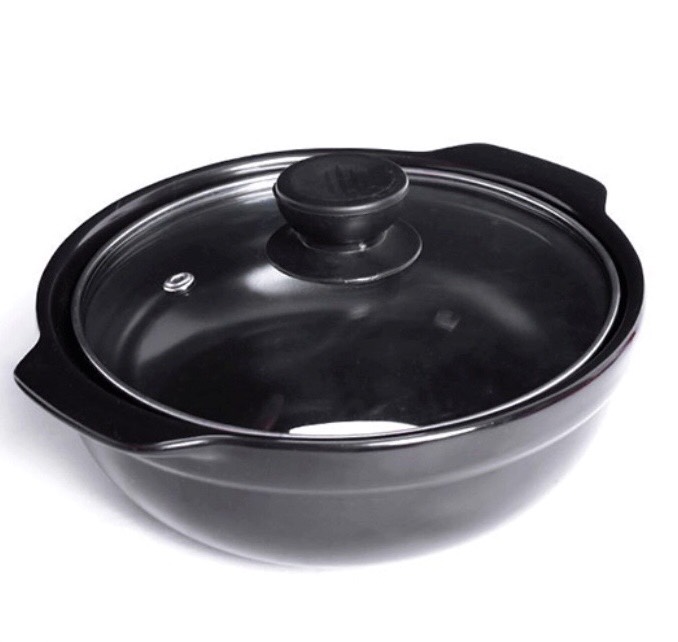 Nồi đất đỉnh cạn số 7 loại 1 siêu dày, bền, tráng men cao cấp dùng kho thịt, kho cá,......