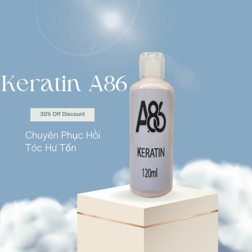 Keratin A86 phục hồi tóc, chai 120ml trải nghiệm