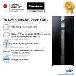 Tủ lạnh Panasonic 4 cánh Inverter 550L NR-DZ601YGKV Đông mềm Làm đá tự động nanoe™ X