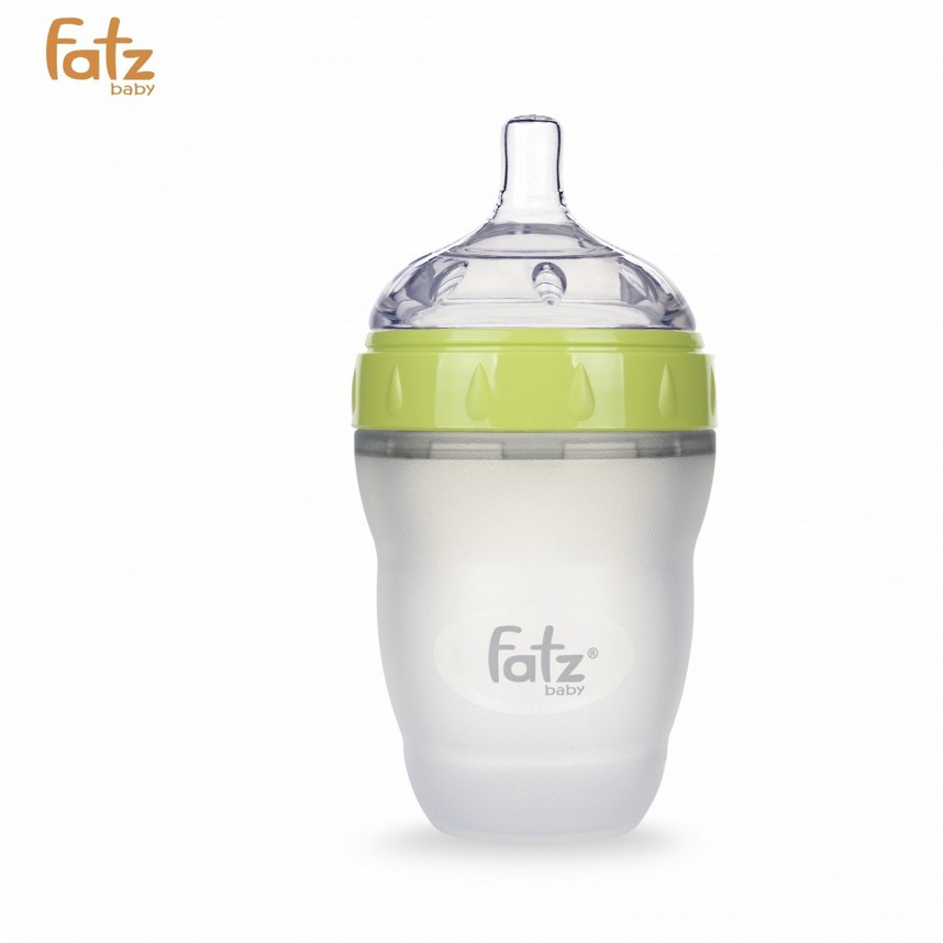 Bình sữa cổ rộng silicon siêu mềm FATZ Baby 180ml - 240ml