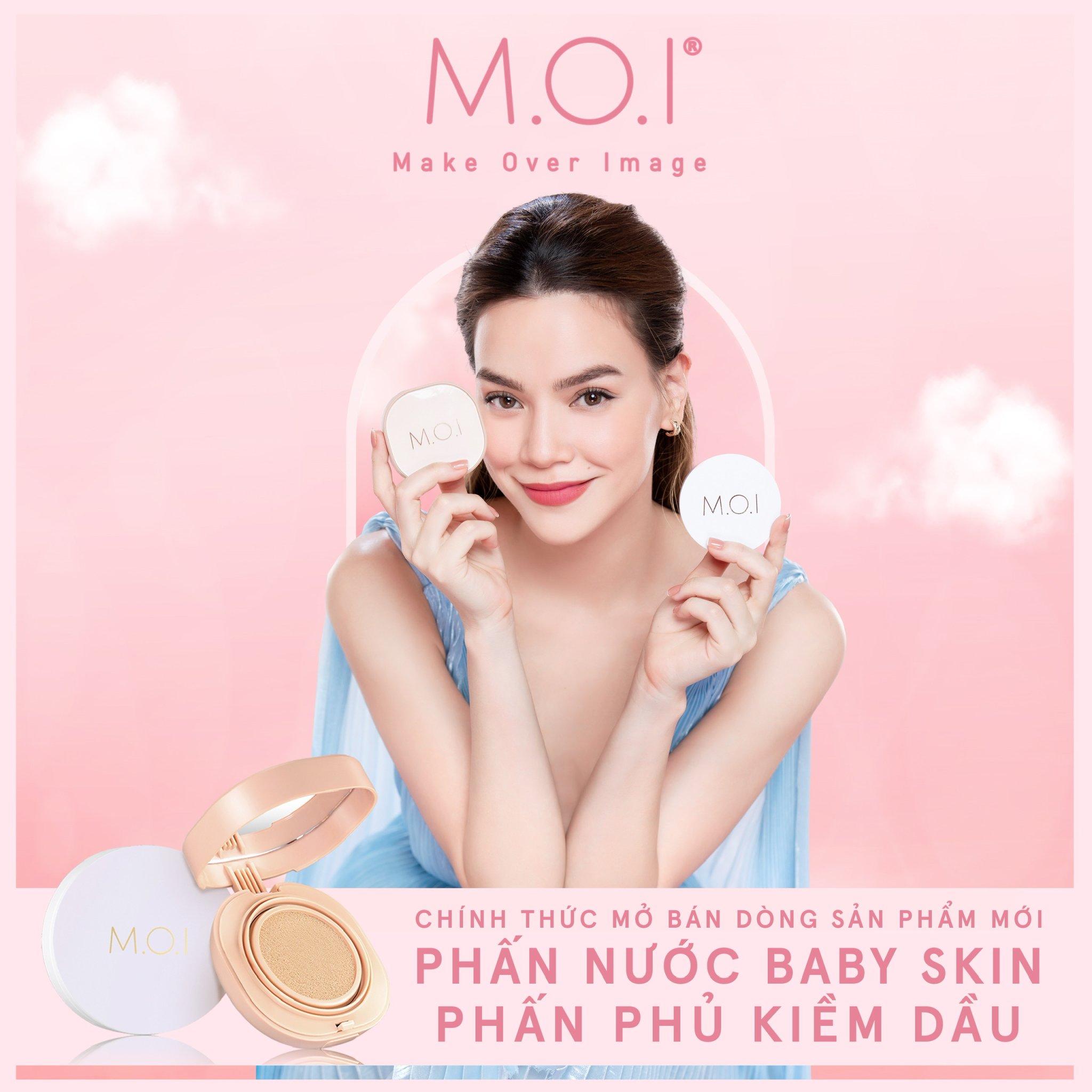 Phấn nước m.o.i baby skin cushion 13g - hồ ngọc hà