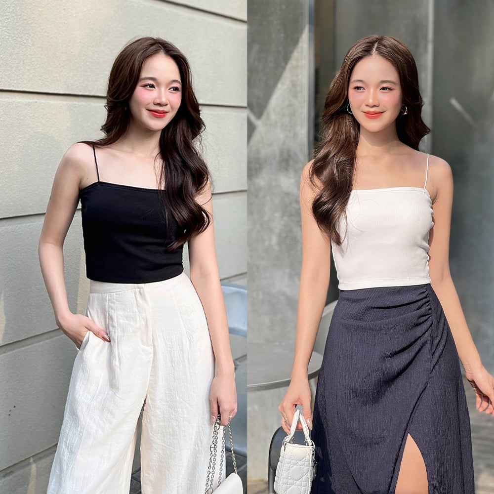 Olv - áo 2 dây basic cami top 2 màu