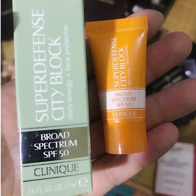 Kem chống nắng Clinique Super City Block Daily Energy Face Protector Broad Spectrum spf 50, sản phẩm đa dạng, chất lượng tốt, đảm bảo an toàn sức khỏe người sử dụng, inbox để shop tư vấn thêm