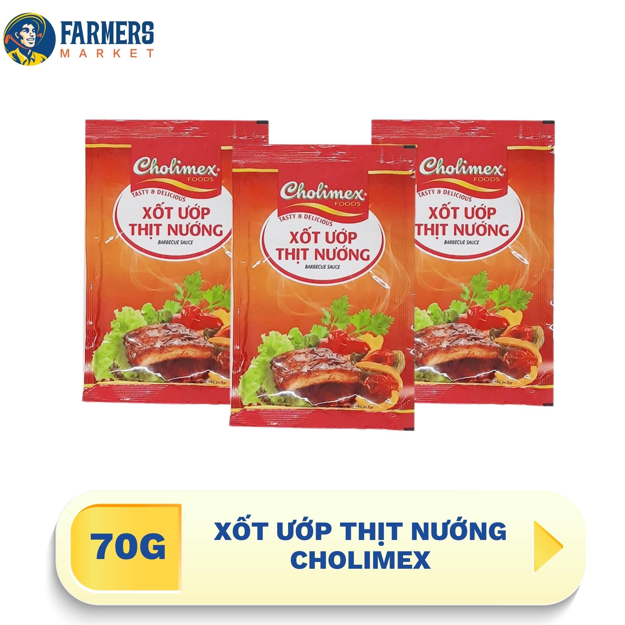 [Giao hàng toàn quốc] Xốt ướp thịt nướng Cholimex 70G