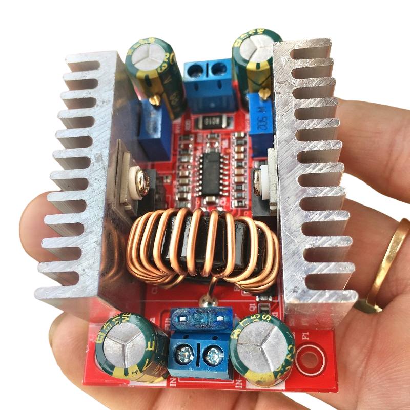 Mạch tăng áp 400w, boost tăng áp dc-dc 15a 400w - điện áp vào 8,5v-50v cho ra 10v-60v