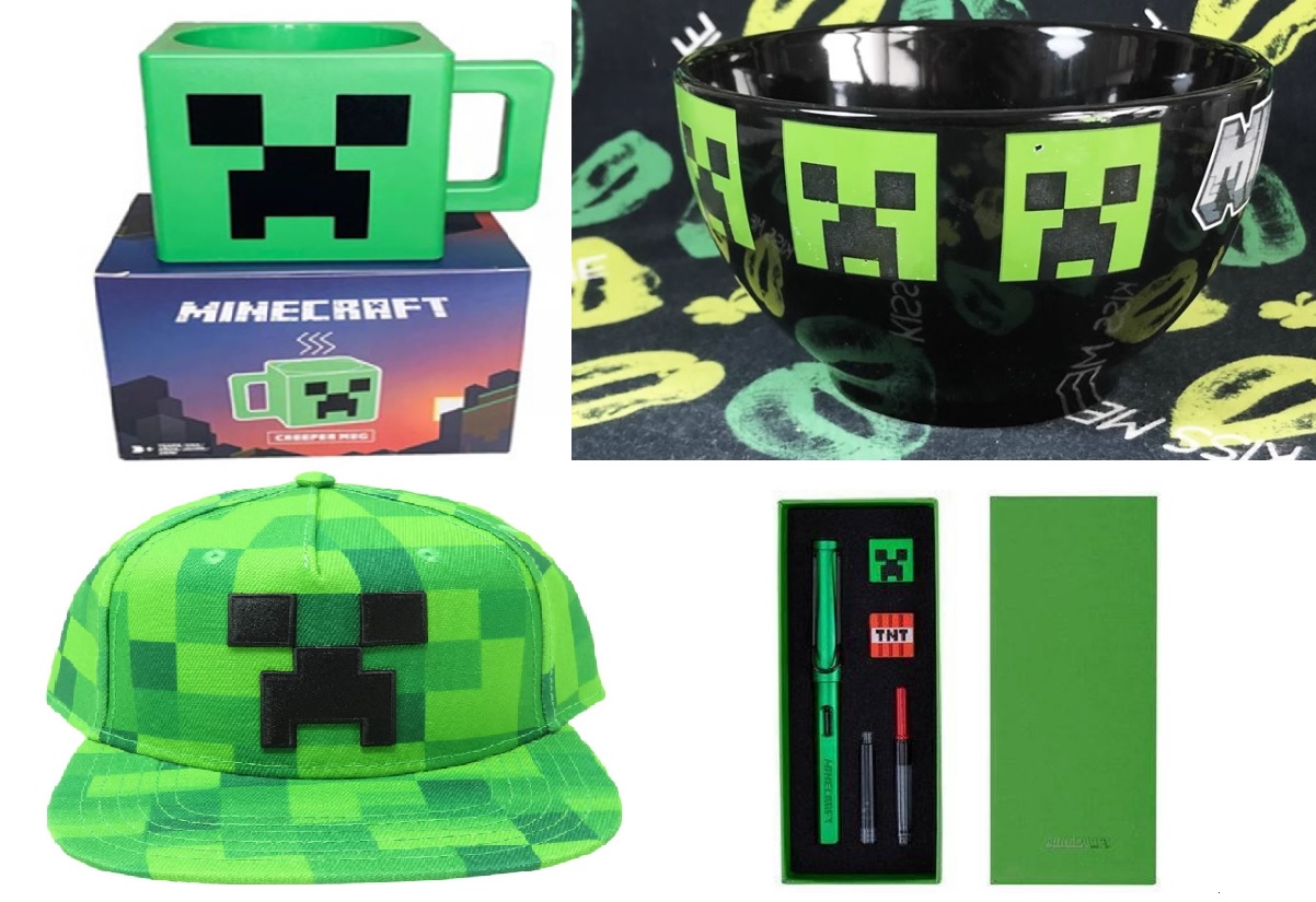 Combo đồ chơi phụ kiện minecraft creeper chính hãng